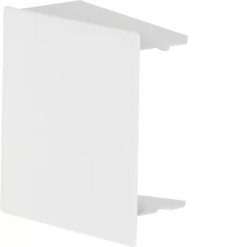 HAGER LFS6006069016 gala vāciņš 60x60 mm kabeļu kanālam, tērauda loksne, satiksmes baltā krāsā