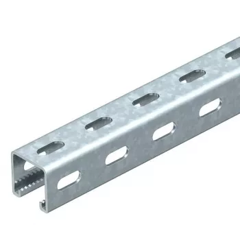 OBO Bettermann MS4141PP03 C-profila sliede ar sānu perforāciju, 41x41 mm, 3000 mm, iepriekš cinkota tērauda 1122500