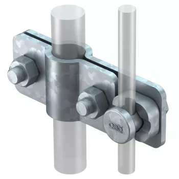 OBO Bettermann savienojuma spaile 2710/25 25mm šķērsspaile apaļiem un plakaniem vadītājiem (5001226)