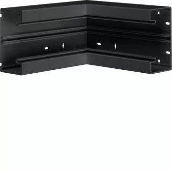HAGER BR6513049011 iekšējais stūris 65x130 mm kabeļu kanālam, plastmasa, grafīta melns RAL 9011