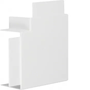 HAGER Plakanais leņķis bez halogēniem PVC 60x110mm Traffic White RAL 9016 LF/FB kanālu sistēmai LF6011059016