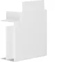 HAGER Plakanais leņķis bez halogēniem PVC 60x110mm Traffic White RAL 9016 LF/FB kanālu sistēmai LF6011059016