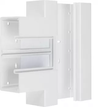 Hager BR6517089016 T-veida savienotājs satiksmes baltā krāsā 170x65mm kanālu sistēmai