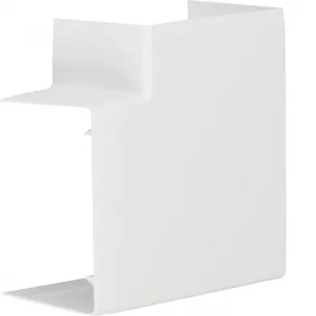 Hager LFF6009059016 plakanais leņķis 90° 90x60 mm kanālam, balts RAL 9010