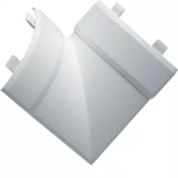 Hager EK4004059016 plakanais leņķis 40x40mm PVC kanālam, satiksmes balts