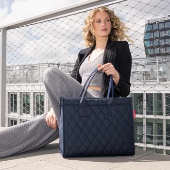 Reisenthel Daily Shopper Rhombus Midnight Gold DN4110 iepirkumu soma