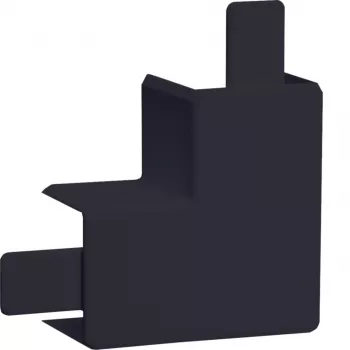 Hager LFF2003559011 plakanais leņķis 33x20 mm grafīta melns