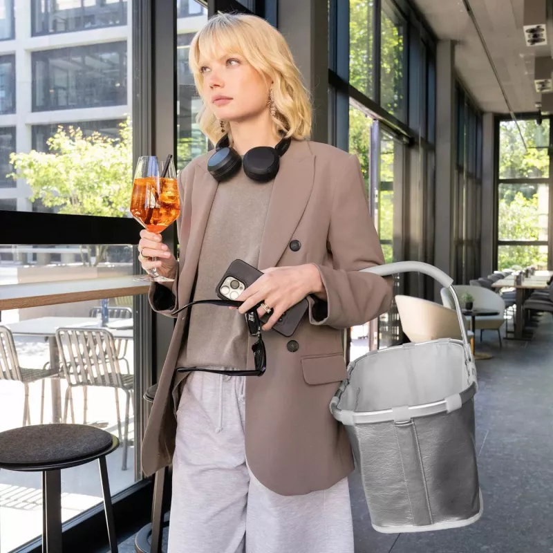 reisenthel Carrybag iepirkumu grozs Silver Crackle BK7088 22L