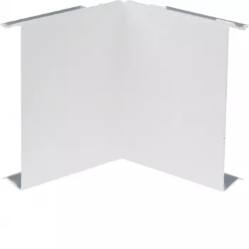 HAGER BRS0802I9016 iekšējā stūra pārsegs, lokšņu tērauds, satiksmes balts RAL 9016, 80x20 mm BR kabeļu kanālam