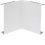 HAGER BRS0802I9016 iekšējā stūra pārsegs, lokšņu tērauds, satiksmes balts RAL 9016, 80x20 mm BR kabeļu kanālam