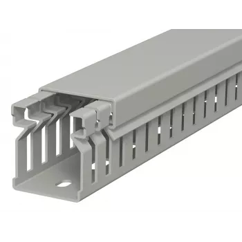 OBO Bettermann LK4 30025 sadalītāju kanāls, ar spraugām, 30x25 mm, 2 m, pelēks 6178005