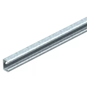 OBO Bettermann MS sērijas C-profila montāžas profils 40x22 mm, iepriekš cinkots tērauds, 4920 mm garums, ar spravām 6007244