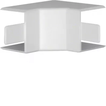HAGER LF3003049016 iekšējais stūra elements 30x30mm kabeļu kanālam, bez halogēniem, PC/ABS, gaiši pelēks