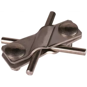 DEHN SV-Klemme NIRO aizsargājošais savienojuma skava apaļiem vadītājiem 7-10 mm, nerūsējošais tērauds, 308229