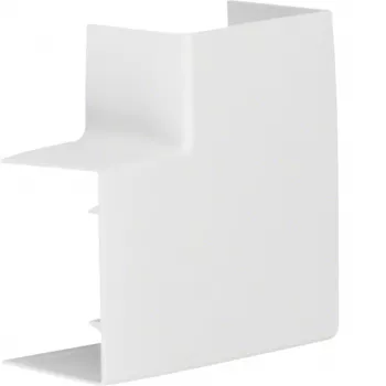 Hager LFF4006059016 plakanais leņķis 60x40 mm balts