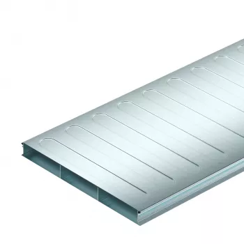 OBO Bettermann grīdas kabeļu kanāls S3 35038-2, 2-daļu, 350x38 mm, 2000 mm, cinkots tērauds 7400289