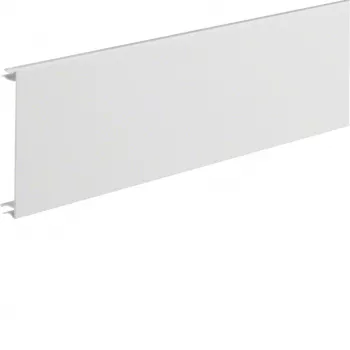 Hager BRA12029016 kanāla vāks BRA sērijai, 120 mm platums, 2000 mm garums, satiksmes balts (RAL 9016)