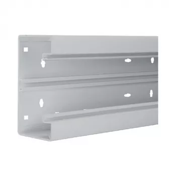 Hager BR6513017035 Dado kanāla pamatne, PVC, gaiši pelēka, 65x130mm, 2000mm