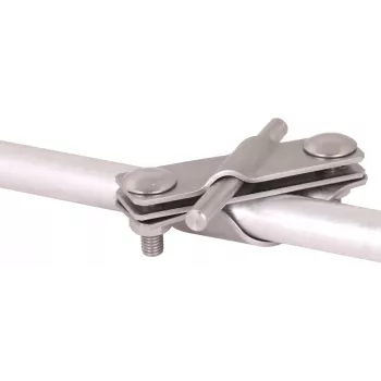 DEHN 649015 savienojuma skava D 25mm Rd 7-10, nerūsējošais tērauds V2A, zibensaizsardzība