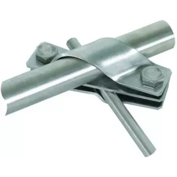 DEHN 649015 savienojuma skava D 25mm Rd 7-10, nerūsējošais tērauds V2A, zibensaizsardzība