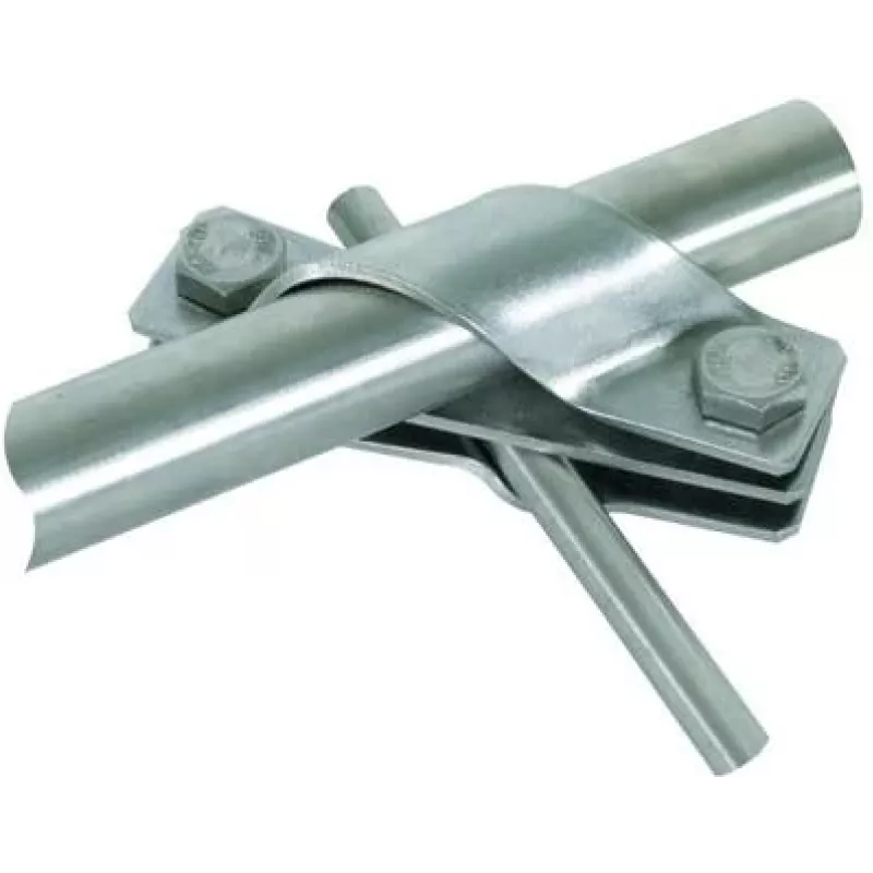 DEHN 649015 savienojuma skava D 25mm Rd 7-10, nerūsējošais tērauds V2A, zibensaizsardzība
