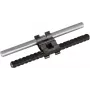 DEHNclip DC BK 6 RD10 STBLANK stiegrojuma skava apaļiem vadītājiem 8-10 mm un armatūrai 6-16 mm, nerūsējošais tērauds 308130