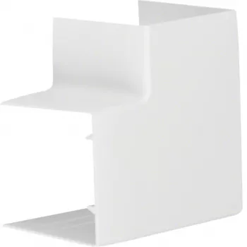 Hager LFF6006059016 plakanais leņķis 60x60 mm balts