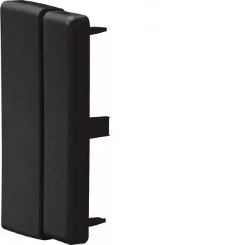 HAGER LFF6011069011 regulējams gala vāciņš 60x110mm kabeļu kanālam, grafīta melns