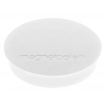 magnetoplan Discofix apaļais magnēts Standard, balts, pilna kodola ferīts, turēšanas spēks 0,7 kg (1664200)