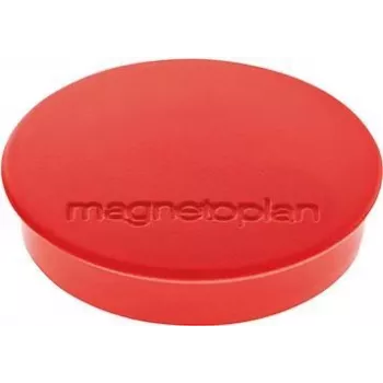 Magnetoplan Discofix apaļais magnēts Standard, sarkans, ferīta cietais kodols, 0,7 kg turēšanas spēks (1664206)