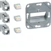 Hager Teha GMKSRJ45C6A3 Cat.6A ekranēts RJ45 savienojuma modulis