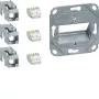 Hager Teha GMKSRJ45C6A3 Cat.6A ekranēts RJ45 savienojuma modulis