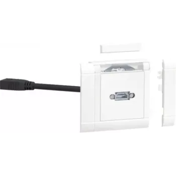 Hager GMSET019016 HDMI ierīces ieliktnis grīdlīstes sistēmām