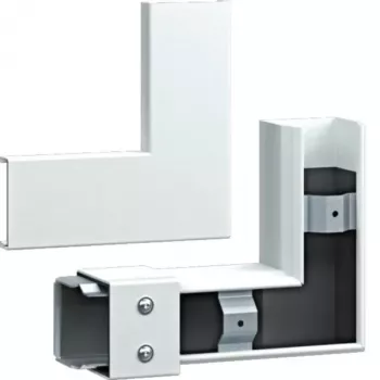 HAGER FWKP6006059016 plakanais leņķis FWK-Plus 60x60 mm balts