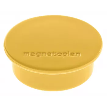 Magnetoplan Discofix apaļais magnēts dzeltens, cieta ferīta kodols, 2,2 kg turēšanas spēks 1662002