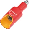 Wera 781 B/A VDE izolēts adapteris, 3/8 collu kvadrātuzgalis uz 1/4 collu sešstūri, mehāniskā fiksācija 05024692001