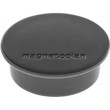 MAGNETOPLAN HOLTZ Discofix apaļais magnēts, melns, ferīta pilnserdeņa, 2,2 kg turēšanas spēks, 30 mm, 10 gab. iepakojumā (1662012)