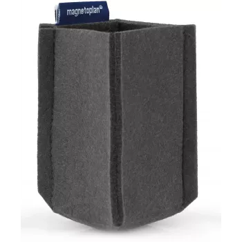 magnetoplan magnetoTray mazais pildspalvu turētājs, pelēks filcs, 100% pārstrādāts PET, magnētisks 1227601