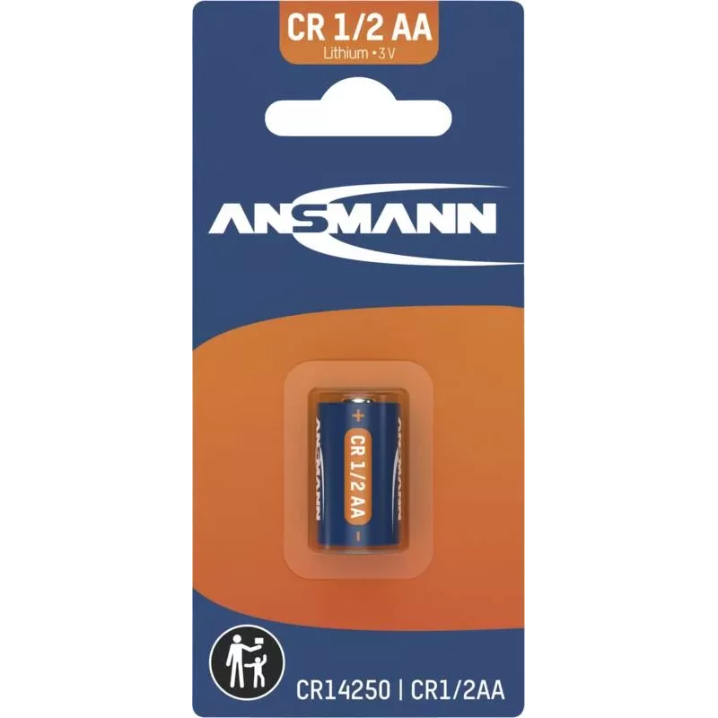 ANSMANN CR14250 1/2 AA litija baterija 3V 900mAh (blisteris) 1516-0253