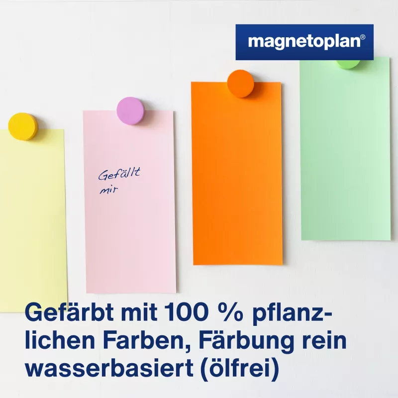 MAGNETOPLAN HOLTZ komunikācijas kartītes taisnstūra 200 x 100 mm dažādās krāsās (rozā, zaļa, dzeltena, balta, zila, oranža) - 250 kartītes 112501510