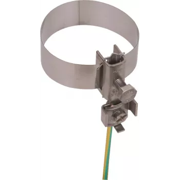 DEHN 540911 iezemējuma lentes cauruļu skava caurulēm 26,9-114,3 mm, nerūsējošais tērauds V2A