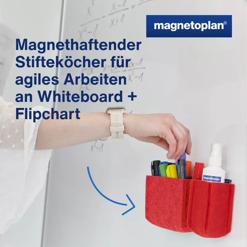 magnetoplan magnetoTray big 1227706 pildspalvu paliktnis, sarkans