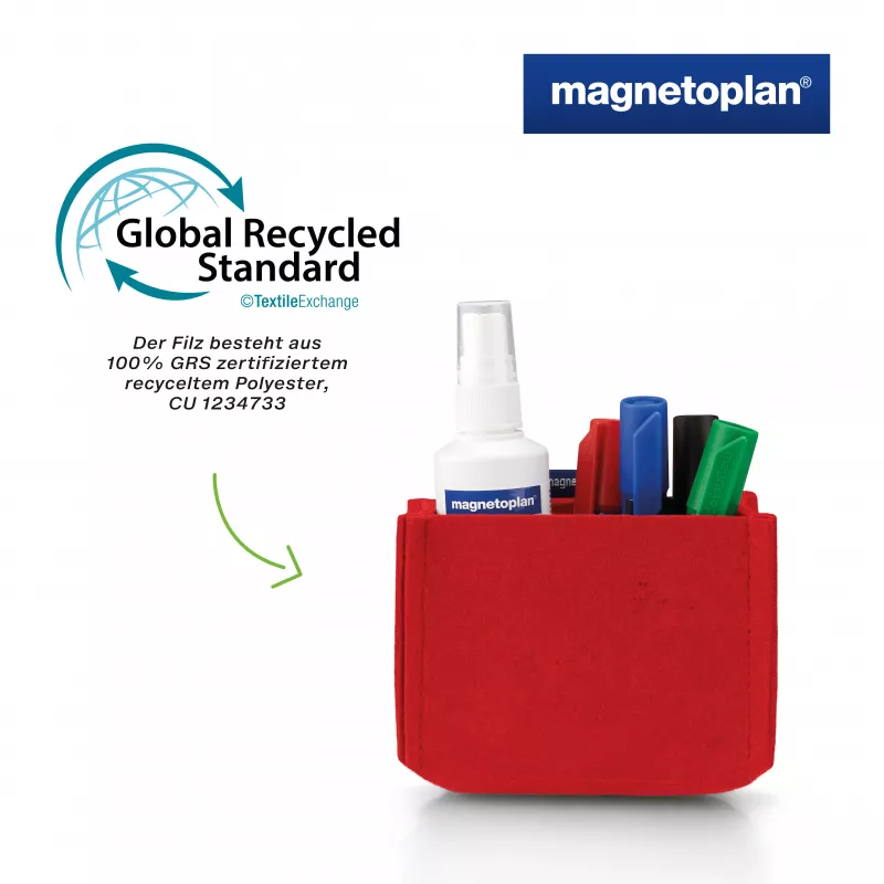 magnetoplan magnetoTray big 1227706 pildspalvu paliktnis, sarkans
