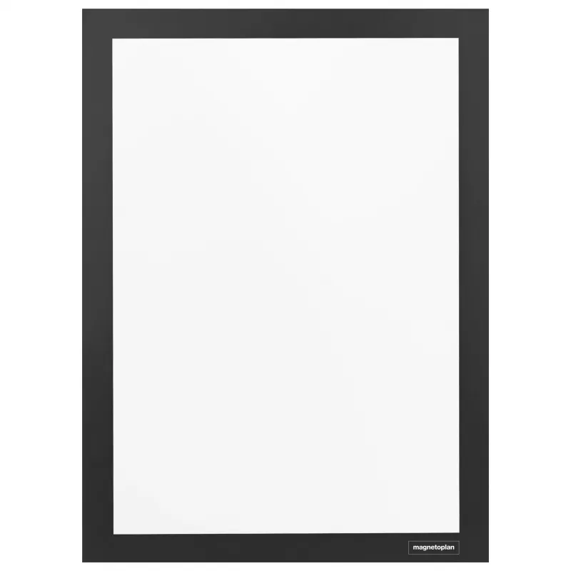 magnetoplan magnetofix informācijas rāmis DIN A4, melns, ar vāku, abpusējs, pašlīmējošs 1131912