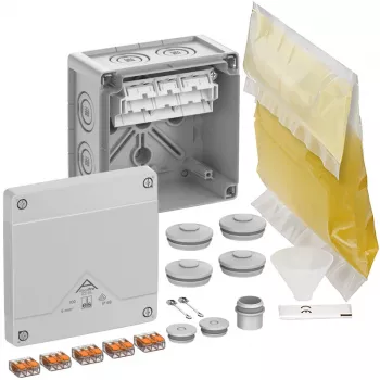 SPELSBERG Abox Pro XT SL-6² sadales kārba, IP68, max. vads 6 mm², 5-polig, pelēka 40646001