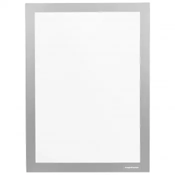 magnetoplan magnetofix Info Frame DIN A6 sudraba pašlīmējošs abpusējs atverams 1132132