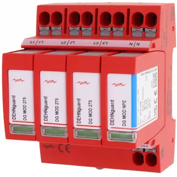 DEHN DG MP TT 275 2. tipa pārsprieguma aizsardzības ierīce 3+1 (942310)
