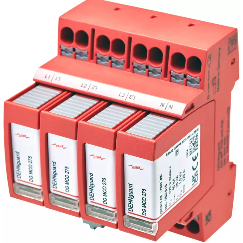 DEHN DG MP TT 275 2. tipa pārsprieguma aizsardzības ierīce 3+1 (942310)