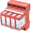 DEHN DEHNguard MP TT 275 FM 2. tipa pārsprieguma aizsargs, 4 polu, 275 V AC, DIN sliedes montāža, ar tālvadības signalizācijas kontaktu 942315