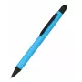 ONLINE SCHREIBGERÄTE ALU Stylus lodīšu pildspalva zila, ar pagriežamu mehānismu, vidēja uzgalis, iebūvēts stylus kapacitatīvajiem skārienekrāniem 32118/3D